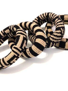 Thick Elastic Hair Bands, For Thick Hair, Cloth Ties Geometric Pattern Soft